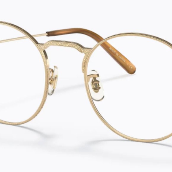 OLIVER PEOPLES WESLIE Optical Frames in White Gold MSRP $601 Rare Find